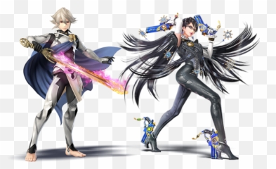 Corrin And Bayonetta Come To Smash Bros - Super Smash Bros Wii U Bayonetta Png,Corrin Png