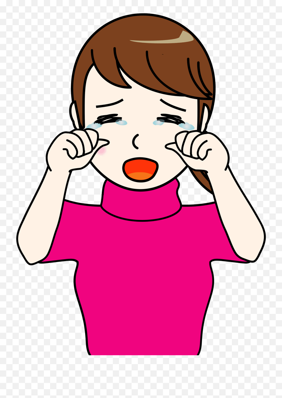 Woman Is Crying Tears Clipart - Crying Girl Clipart Gif Png,Crying Transparent