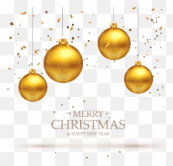 Download Hd Christmas Flyer Background - Gold Icons png