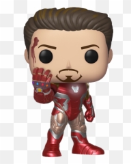 Infinity Gauntlet Png - Tony Stark With Infinity Gauntlet Pop Endgame