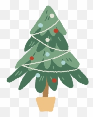 Christmas Tree Pot Indoor Decoration - Transparent PNG u0026 SVG For Holiday