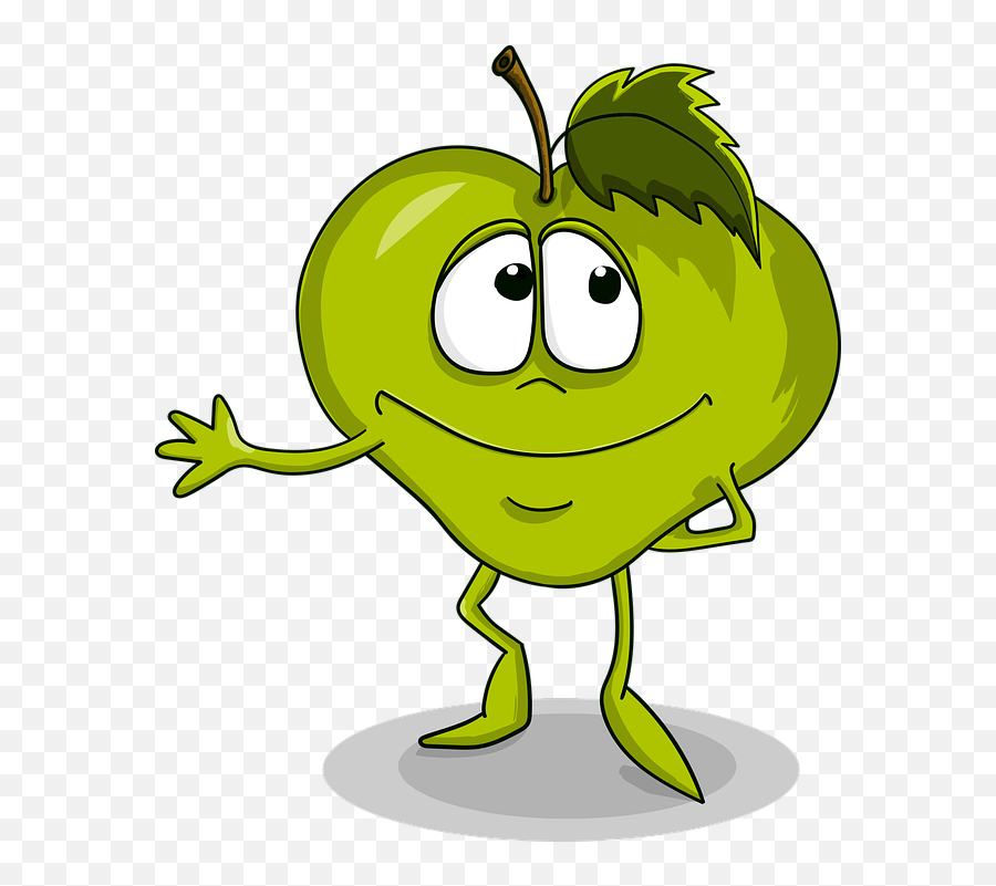 Apple Cute Smile - Free Vector Graphic On Pixabay Imagenes De Lucuma Animada Png,Gambar Icon Lucu