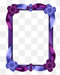 Purple And Blue Transparent Photo Frame - Microsoft Word Border Templates png