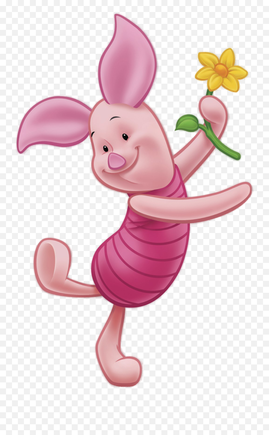 Piglet With Flower Transparent Png - Piglet From Winnie The Pooh,Piglet Png