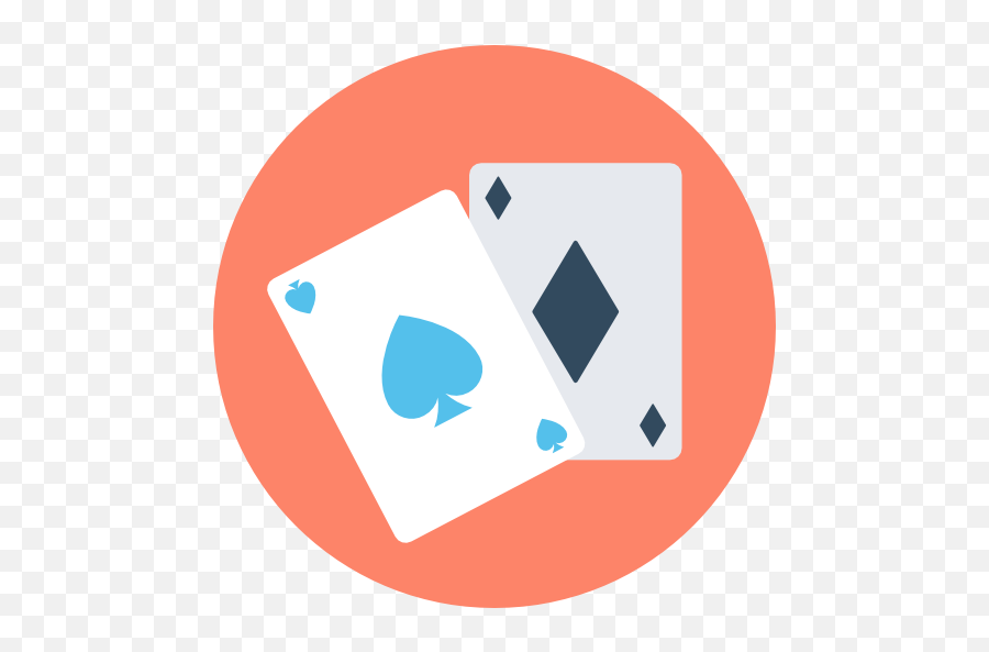 Poker Black Jack Gaming Casino - Playing Cards Icon Circle Png,Gambling Icon Png