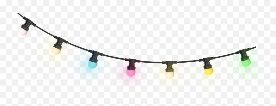 Led Light String With 20 Color Bulbs Ip44 - 10m Guirlande Png,String Light Png