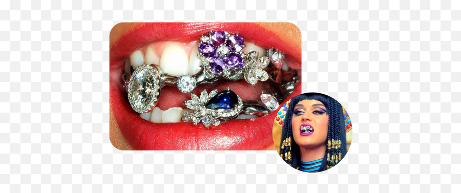 6 Icy Pieces To Bust Down The Blues - Custom Gold Grillz Grillz Katy Perry Png,Katy Perry Icon