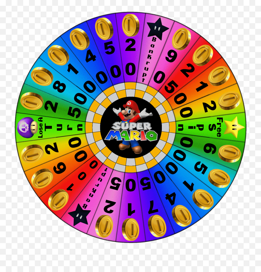 Blank Spinning Wheel Template - Clipart Best Clipart Best Wheel Of Super Mario Png,Spinning Icon
