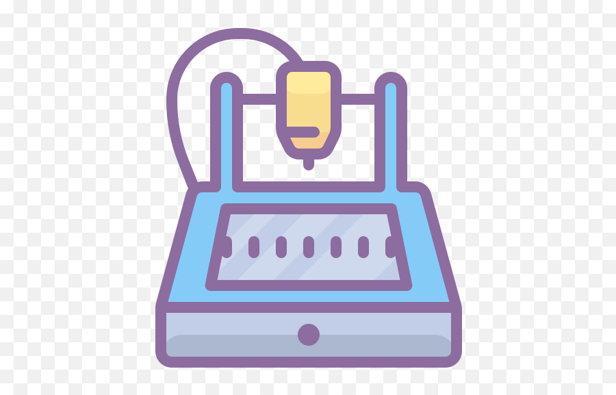 Cnc Machine Icon In Cute Color Style - Svg Cnc Icon Png,Cnc Machining Icon