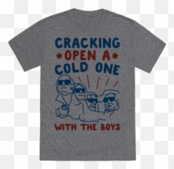 Cracking Open A Cold - Shirt Active Shirt Png,Mount Rushmore Png