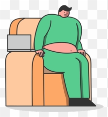 Obesity Icon - Download in Flat Style Overweight png