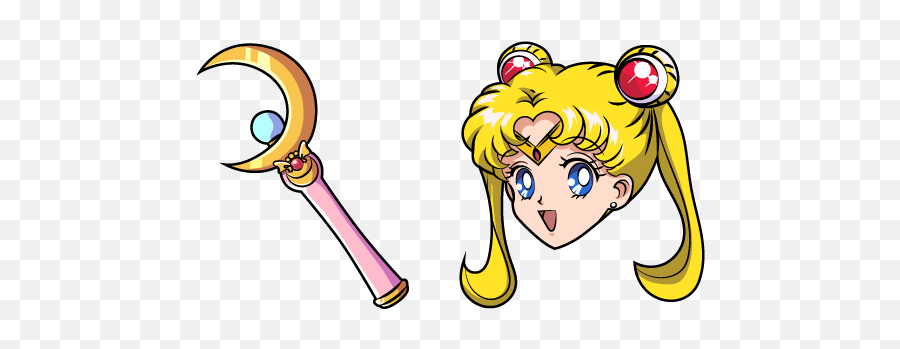 Sailor Moon Stick Cursor U2013 Custom Browser Extension - Sailor Moon Cursor Png,Sailor Moon Logo Png