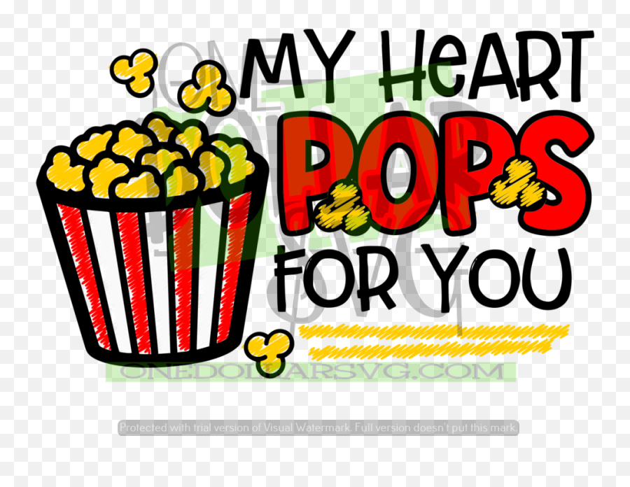 My Heart Pops For You - Svg Design Png,Scribble Heart Png