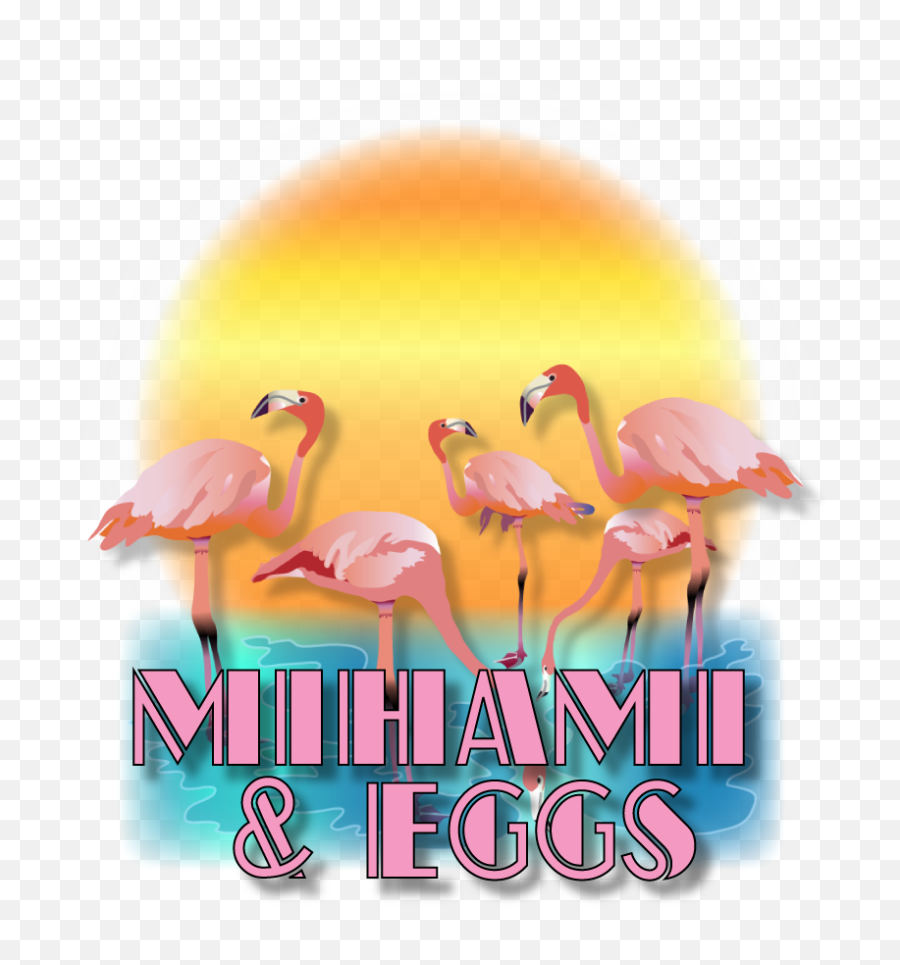 Mihami U0026 Eggs Logo - Greater Flamingo Png,Flamingo Logo