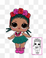 Lol Surprise Coloring Pages - Lol Doll Coconut Qt Png,Lol Png