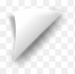 Page Curl Clipart - Transparent White Png