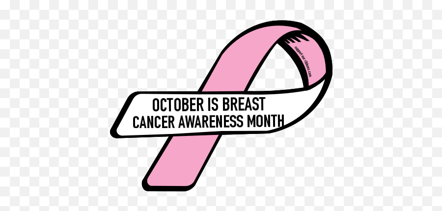 October Is Breast Cancer - Custom Ribbon Png,Awareness Ribbon Png