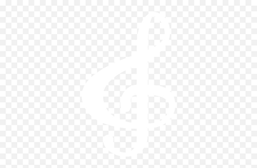 Treble Clef No Background - White Music Symbol Png,Bass Clef Png