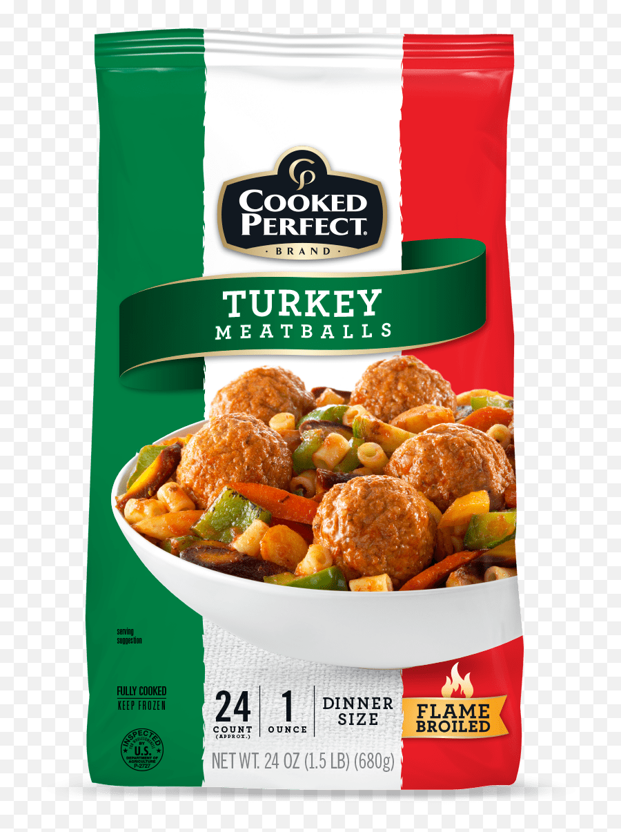 Cooked Perfect Turkey Meatballs - Frozen Angus Beef Cooked Perfect Beef Meatballs Png,Cooked Turkey Png