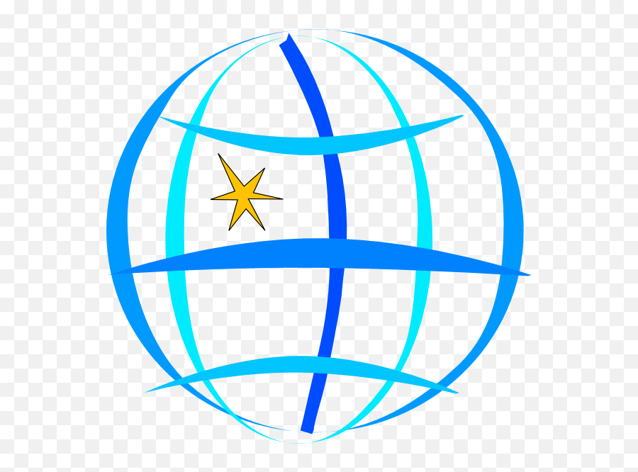 Star Cage Round Globe Clip Art - Vector Clip Coordenadas Geograficas Png,Rounded Star Png
