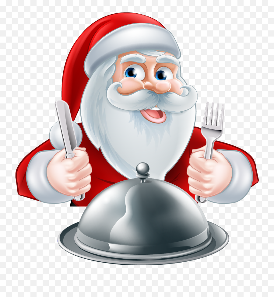 Santa Clipart Food - Png Download Full Size Clipart Santa Claus Eating Png,Santa Clipart Png
