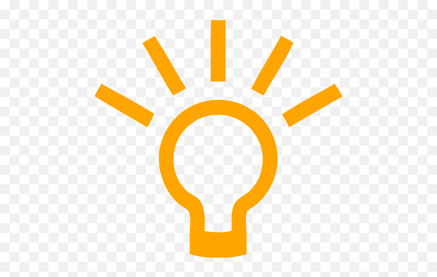 Free Orange Light Bulb Icons - Light Bulb Moment Icon Png,Christmas Light Bulb Png