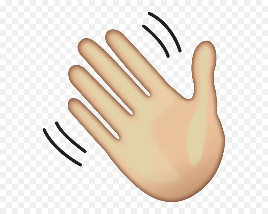 Download Waving Hand Sign Emoji - Waving Hand Emoji Png,Boi Hand Transparent