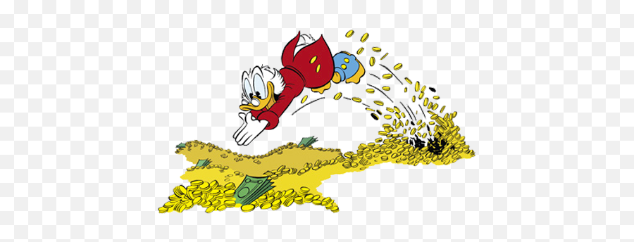 Scrooge Mcduck Clipart - Scrooge Mcduck Money Png,Scrooge Mcduck Png