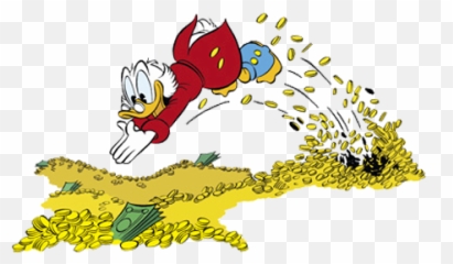 Scrooge Mcduck Clipart - Scrooge Mcduck Money Png,Scrooge Mcduck Png