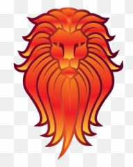 Lion Face Tattoo 5 No Background - Black And White png