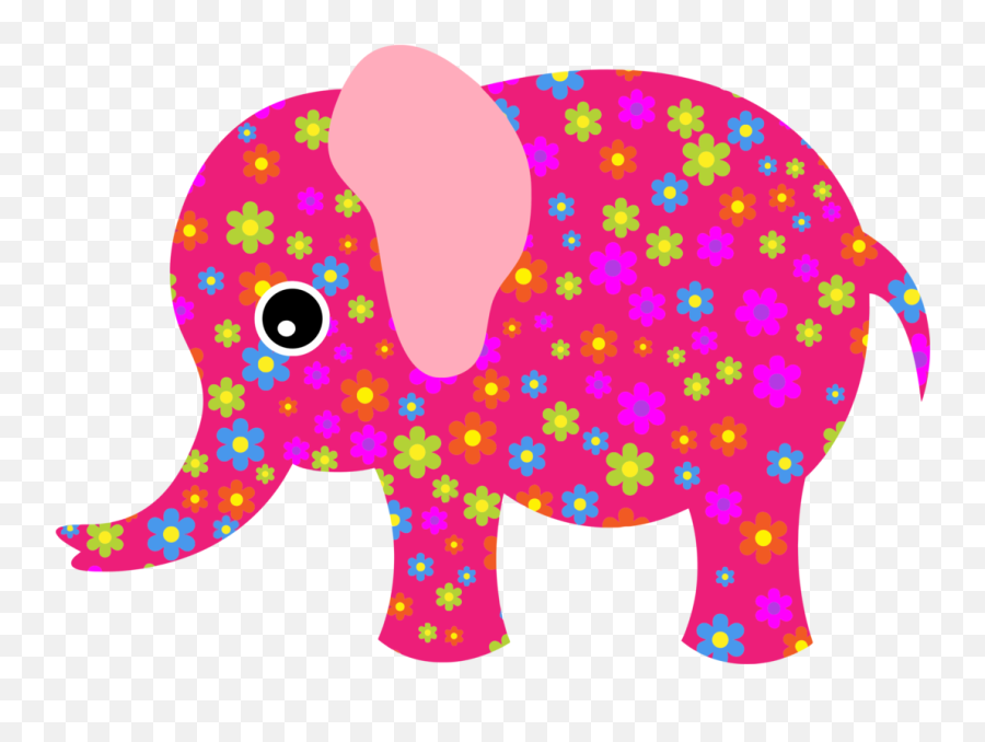 Seeing Pink Elephants Drawing White Elephant - Elephant Pink Colorful Elephant Clipart Png,White Elephant Png
