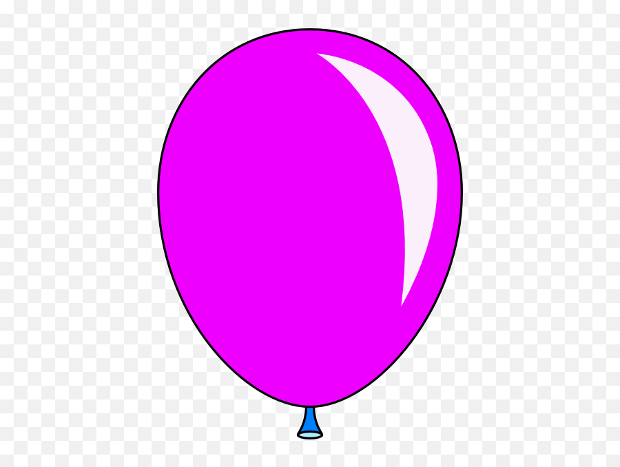 New Pink Balloon Clip Art - Vector Clip Art Purple Balloon Clip Art Png,Pink Balloon Png