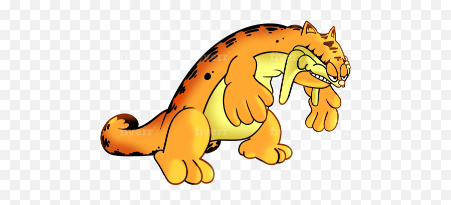 Draw Any Pokémon But As Garfield By Clongsauce - Cartoon Png,Garfield Png