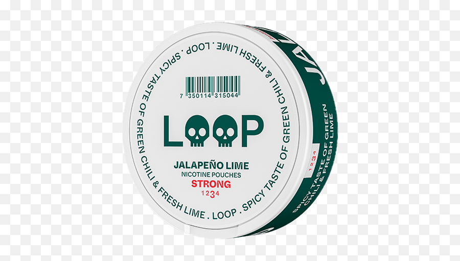 Loop Jalapeno Lime Strong Slim Portion 5 - Pack Loop Jalapeno Lime Strong All White Png,Jalapeno Png