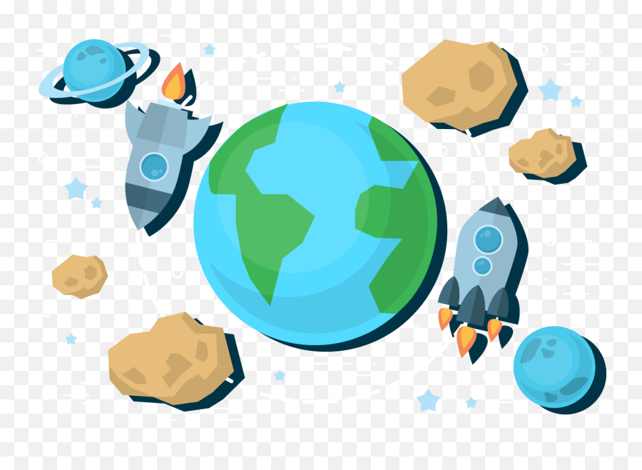 Earth And Space Clip Art - Earth From Space Clip Art Png,Space Clipart Png