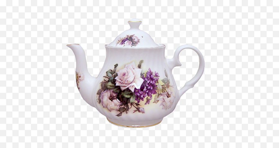 Heirloom Honeysuckle And Lavender Rose Teapot Tea Pots Png