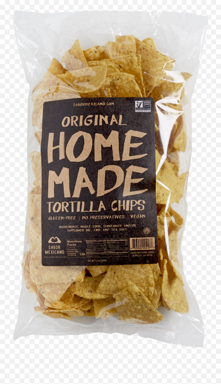 12 Oz Home Made Original Tortilla Chips U2014 Sabor Mexicano - Totopo Png,Tortilla Png