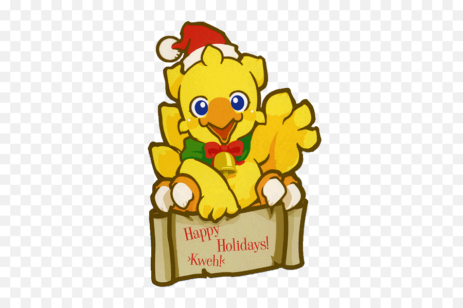 Merry Christmas And A Happy 2014 Hell Heaven Net - Merry Christmas Final Fantasy 2019 Png,Chocobo Png