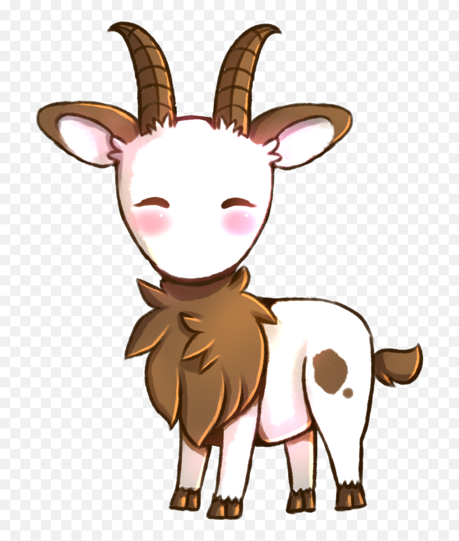 Download Goats Head Clipart Cute Anime - Chibi Goat Cute Cute Anime Goat Png,Anime Head Png