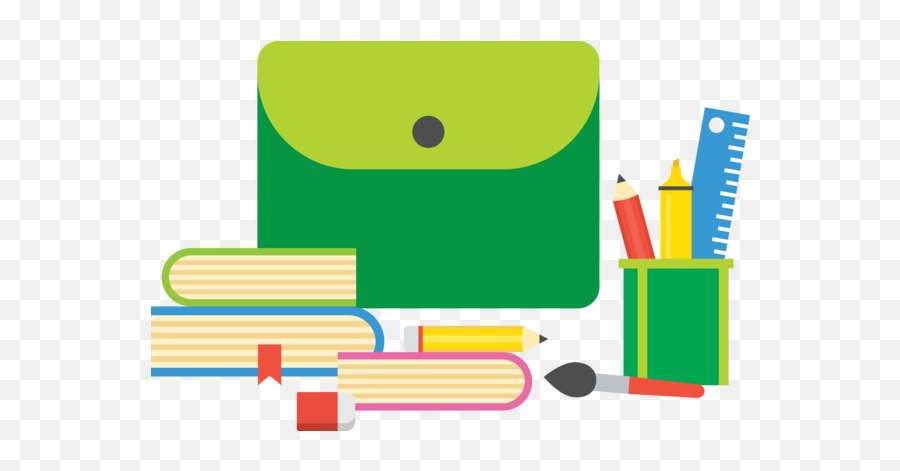 School Icon Supplies Flat Design - Marking Tool Png,School Icon Png
