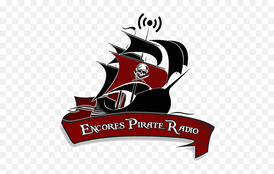 Listen To Encoreu0027s Pirate Radio Live - Americau0027s High School Ship Drawing On Wall Png,Pirate Ship Logo
