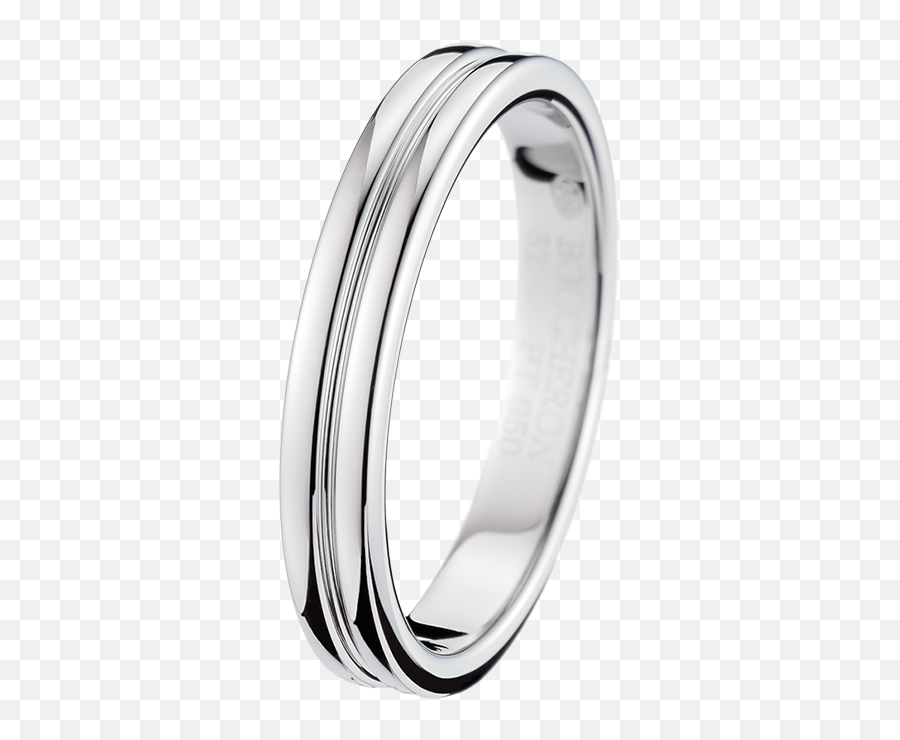 Godron Small Platinum Wedding Band - Boucheron Usa Godron Platinum Wedding Band Png,Wedding Ring Transparent