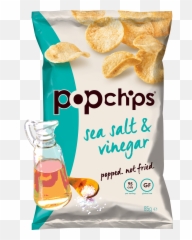 Potato Sea Salt And Vinegar Popchips - Popchips Sour Cream And Onion Png,Vinegar Png