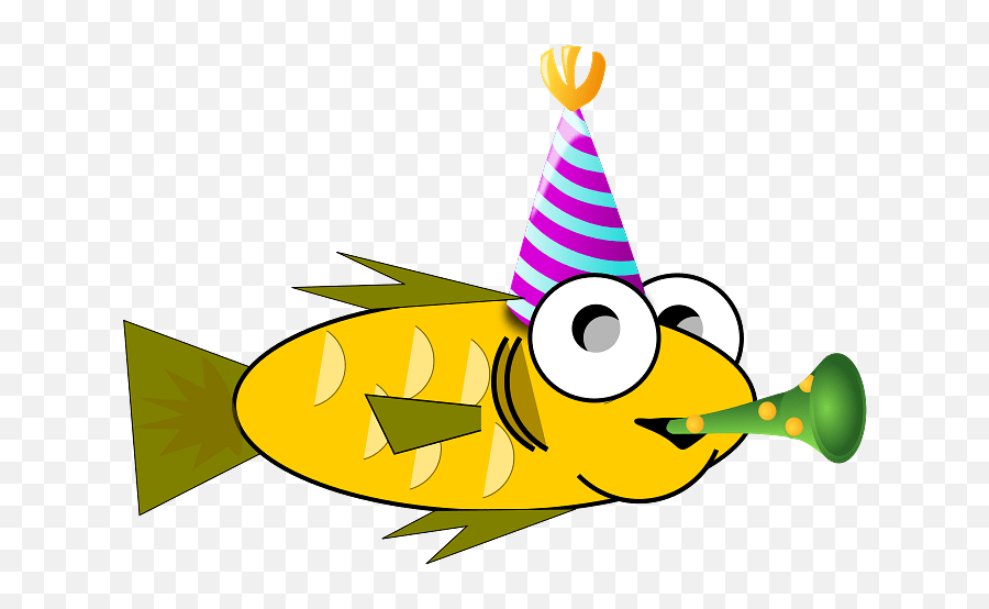 Birthday Fish Transparent Png - Stickpng Happy Birthday Clip Art Fish,Birthday Hat Transparent Png