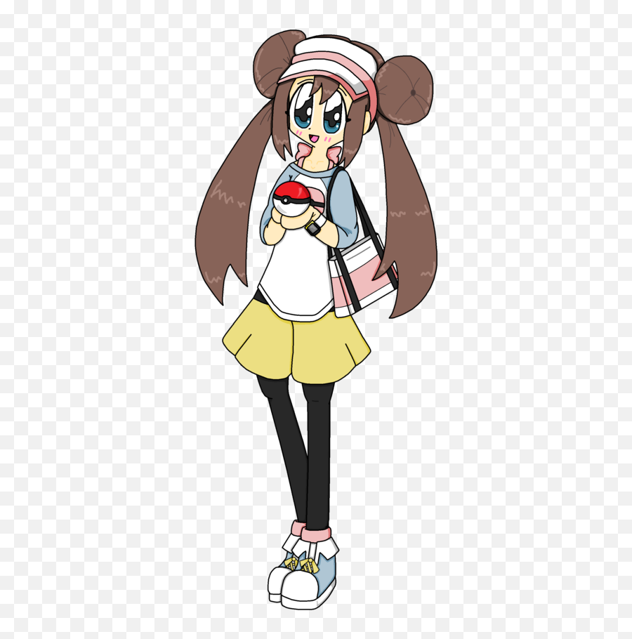 Drawn Woman Pokemon - Pokemon Black And White 2 Female Fictional Character Png,Pokemon Black 2 Logo