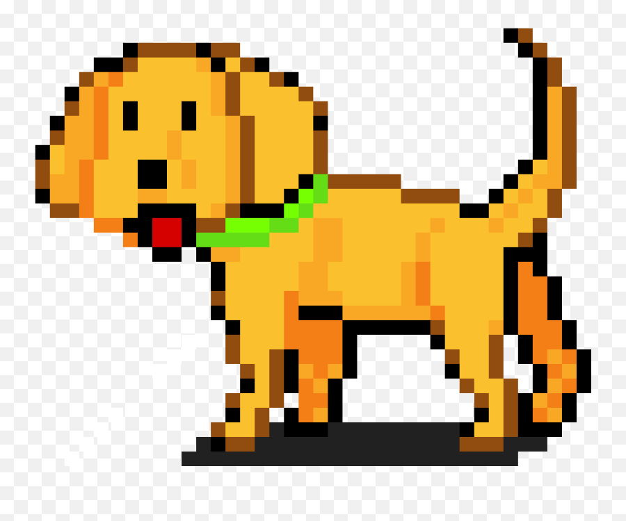 Pixilart - Dog By Kingcrimson Grid Dog Pixel Art Png,King Crimson Png