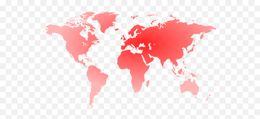Globe Red Clip Art - Vector Clip Art Online Png World Map Red,World Map Png Transparent Background
