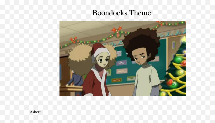 Download Boondocks Theme Sheet Music 1 - Fictional Character Png,Boondocks Png