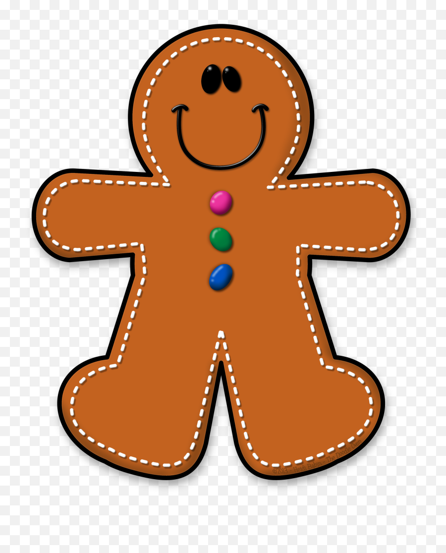 Empty Gingerbread Man Characters Template Png Transparent