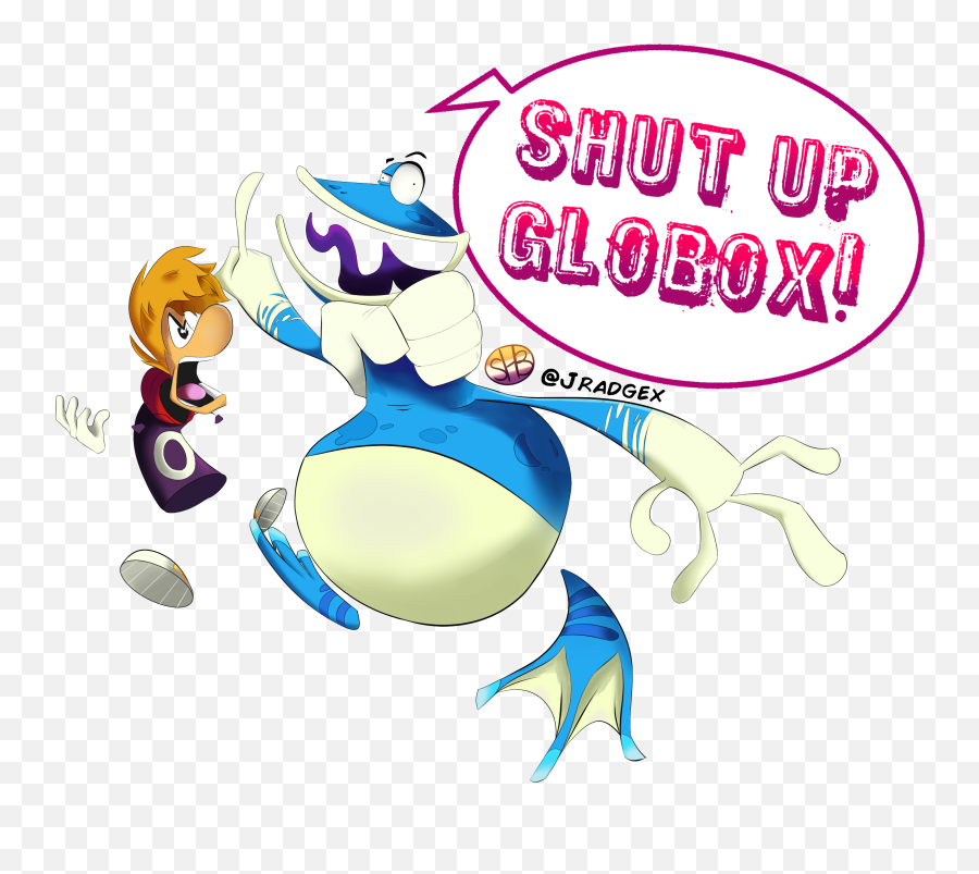 Rayman - Shut Up Globox By Jradgex On Newgrounds Fictional Character Png,Rayman Transparent